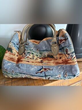 J Garden Beach Side Duffle Bag Vintage Tapestry Bag